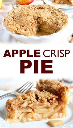 This easy Apple Pie Recipe with a crispy, oatmeal crumble topping is a show-stopping Thanksgiving dessert your crowd will love! #applecrisppie #applepie #applerecipe #fallrecipes #thanksgivingdessert #dessert #thanksgiving Easy Apple Pie Recipe, Thanksgiving Desserts Pie, Oatmeal Crumble Topping, Apple Crisp Pie, Oatmeal Crumble, Apple Pie Recipe Homemade, Dessert Thanksgiving, Apple Pie Recipe Easy, Best Apple Crisp