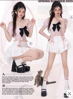 Anime Kitsune, Douyin Fashion, 2000s Japanese Fashion, Female Pose Reference, Pink Outfits, Female Poses, Pink Outfit, Fashion Poses, Model Poses