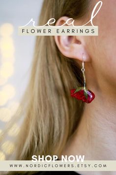 Aesthetic Pink Wallpaper, Red Rose Earrings, Pretty Rose, Wild Girl