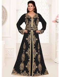 ❤Inshallah❤️ Full Sleeve heavy kaftan dress 👗 Order Online latest Embroidered Kaftan which are made up from best quality fabrics with latest styles from our large collections at https://bit.ly/3eafqPe Shop Now : https://bit.ly/3t45ajr Buy online @ $111.95 #arabicattire #traditionalarabicdressfemale #muslimclothingstorenearme #turkishkaftan #designerkaftandresses #dubaikaftan #formalkaftandress #kaftanmaxidresses #longkaftans #maxikaftans #muslimovergarments #arabicclothingnearme #arbanic Traditional Gold Floor-length Abaya, Traditional Gold Floor-length Thobe, Anarkali Kaftan With Gold Embroidery, Bollywood Style Gold Floor-length Abaya, Gold Bollywood Style Floor-length Abaya, Gold Zari Work Long Sleeve Gown, Gold Embellished Long Kaftan, Gold Long Sleeve Gown With Zari Work, Gold Wedding Thobe With Long Sleeves