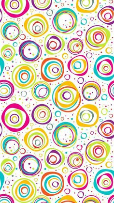 an abstract background with colorful circles and dots