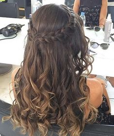 Prom Hair Ideas, Prom Hair Styles, Half Bun Hairstyles, Hairstyles For Layered Hair