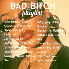 Bad bit*h playlist, girl power song, playlist for girls, songs for girls, girl boss songs, for girls Confidence Songs Playlist, Songs To Add To Your Playlist Baddie, Confident Songs Playlist, Songs To Make You Feel Like A Baddie, Songs To Feel Like A Baddie, Idgaf Playlist, Songs For Baddies, Baddie Music Playlist, Confident Songs