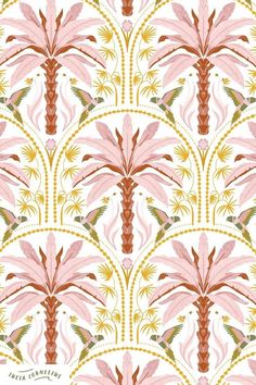 Wellness Instagram, Tropical Trend, Print Design Art, Textile Prints Design, Tree Artwork, Daily Rituals, Indian Prints, Textile Pattern Design, Digital Borders Design