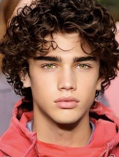 Brown Curly Hair Boy, Curly Hair Boy, Curly Hair Model, Brown Hair Boy, Male Model Face, Men Haircut Curly Hair, Brown Curly Hair, Hair Boy, Short Brown Hair