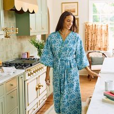 Cue the cozy! Say hello to the Bell Plush Robe. Designed with the lounge-lover in mind, this new-to-Weezie style features a smooth, velour-like exterior (read: velvety soft and snag-free), a traditional, absorbent terry lining, and a chic bell sleeve.Made extra-special in Pearly Gates Design’s custom floral, Fallen Petal. Women’s Robe, Long Floral Robes For Women, Love Shack Fancy Bath Robe, Blue Long Sleeve Robe, Anthropologie Bridal, Long Sleeve Blue Cotton Robe, Blue Floral Print Robe For Home, Cozy Long-sleeve Super Soft Robe, Makeup Towel