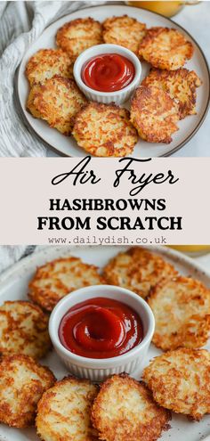 Air Fryer Hashbrowns From Scratch Recipes Using Frozen Hashbrown Patties, Air Fryer Frozen Hashbrowns, Air Fryer Hashbrowns, Hash Browns In Air Fryer, Frozen Hash Brown Patties, Easy Hashbrown Recipes, Hashbrown Patties, Baked Hashbrowns, Easy Hashbrowns