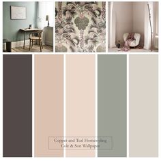 the color scheme for this living room is pale, neutral and has an assortment of different shades