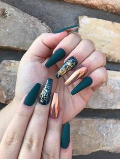 nails on We Heart It Casket Nails, Solid Color Nails, Coffin Nails Long, Holographic Nails, Coffin Nails Designs, Pretty Acrylic Nails, Matte Nails, Best Acrylic Nails, Long Acrylic Nails