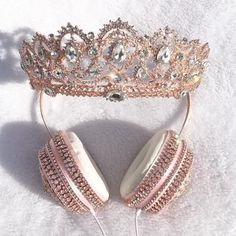 Crown Headphones, Tiara Accessories, Cute Headphones, Beautiful Tiaras, Magical Jewelry, Fantasy Jewelry, Girly Jewelry, Tiaras And Crowns, Cute Jewelry