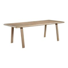 the table is made from wood and has two legs on each side, with one leg extended