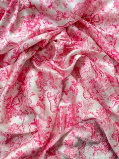 the pink and white fabric is very soft