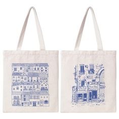 PRICES MAY VARY. Canvas,Cotton Imported 【Material】: This cute tote bag is made of 100% high-quality cotton canvas, which is lightweight, durable, reusable, and portable. 【Large Capacity 】: This reusable grocery bag size : 15" Lx13" W, handle length: 10"L, which has large storage capacity for your daily necessities, such as laptop, iPad, mobile phone, books, magazine, keys, charger, water bottle, pencil, umbrella, wallet, makeup and sunglasses. 【Trendy Design】: Unique different patterns on front Canvas Bag Aesthetic, Aesthetic Canvas, Best Tote Bags, Vintage Tote Bag, Cute Cottage, Christmas Tote Bags, Book Tote Bag, Halloween Tote Bag, Girls Tote