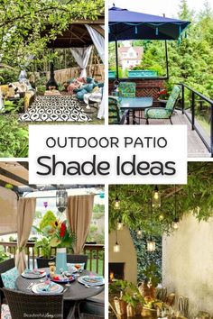 outdoor patio shade ideas that are easy to make