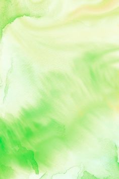 an abstract painting with green and yellow colors