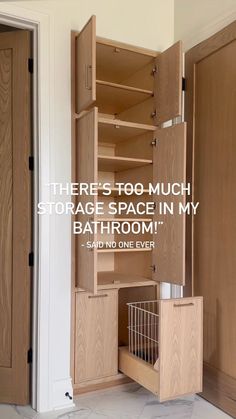 there's too much storage space in my bathroom and no one ever knows it