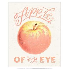 an apple is shown with the words of my eye