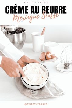 a person is making some desserts on a table with other ingredients and utensils