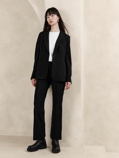 Crop Flare Everywhere Ponte Pant | Banana Republic Cropped Flare Pants, Crop Flare, Flare Pant, Ponte Pants, Kick Flares, Cropped Flares, Cropped Trousers, Bottom Clothes, Curator Style