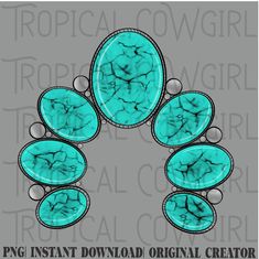 an image of turquoise colored stones in the shape of oval shapes on a gray background