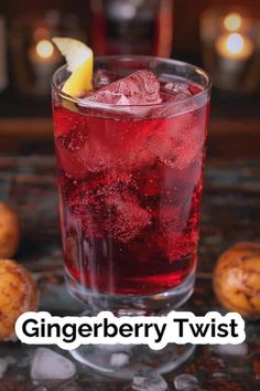 a close up of a drink in a glass on a table