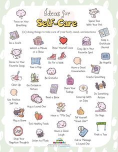 Self-Care Cards (+Poster) (Printable) Sel Resources, Self Esteem Worksheets, Vie Motivation, School Nurse, Take Care Of Your Body, Mental And Emotional Health, Coping Skills