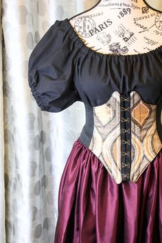 The VM Princess Skirt Wine Satin Renaissance Skirt Gothic - Etsy Canada Black Cotton Skirt, Dirndl Skirt, Steampunk Dress, Peasant Skirt