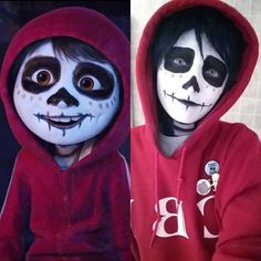 Coco Costume, Halloween Makeup For Kids, Halloweenský Makeup, Halloween Fest, Halloween Makeup Inspiration, Disney Halloween Costumes, Halloween Cake, Face Painting Halloween, Halloween Makeup Easy