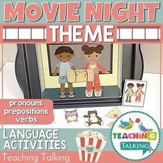 an advertisement for the movie night theme