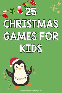 the 25 christmas games for kids to play with