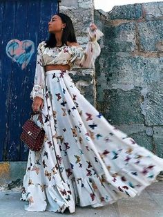 Sukienki Maksi, Trendy Dresses Summer, Beach Dresses Summer, Elegant Maxi Dress, Off Shoulder Fashion, Skirt Maxi, Printed Maxi, Trending Dresses, Beach Dresses