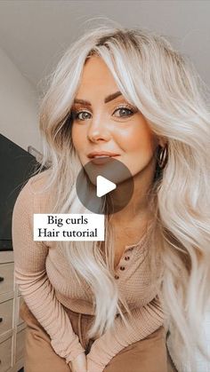 - https://howcandothis.com/hairstyleideas/123332/ Curled Extensions Hairstyles, Loose Wave Long Hair, Bouncy Waves Long Hair, Long Hair With Big Curls, How To Get Long Waves In Hair, Loose Curl Long Hair Styles, How To Create Big Loose Curls, Wide Barrel Curls, Big Soft Curls Medium