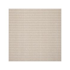 a beige rug with white stripes on it