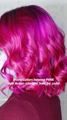 Fuschia Highlights, Fuschia Hair, Hidden Hair Color, Hot Pink Hair, Hair Artist, Boring Hair, Bright Hair