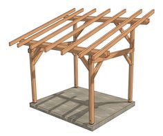 an image of a wooden structure that is being built