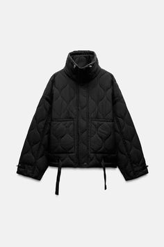 ZW COLLECTION QUILTED WATER REPELLENT JACKET - Black | ZARA United States Water Repellent Jacket, Cargo Vest, Zara Jacket, Waistcoat Dress, Trench Jacket, Cardigan Sweater Dress, Blazer Vest, Zara Woman, Padded Jacket