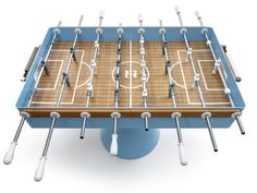 a foosball table is shown in this image