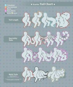 an info sheet showing the different types of people in silhouettes and sizes, with text below