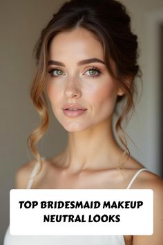 Top Bridesmaid Makeup Neutral Looks Neutral Wedding Guest Makeup, Subtle Wedding Guest Makeup, Bridesmaid Eye Makeup Blue Eyes, Bridesmaid Makeup Fair Skin Blue Eyes, Bridesmaid Natural Makeup Brown Eyes, Makeup To Bring Out Green Eyes, Wedding Makeup Subtle, Bridesmaid Makeup Neutral