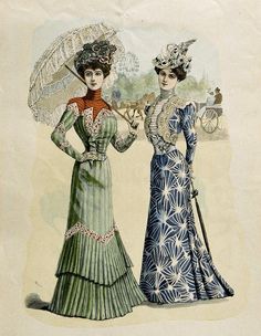 Edwardian fashion plate. 1900. 1900 Fashion Plate, 1900s Women, 1800 Fashion, Gentlemen's Guide, Paris 1900, Victorian Era Fashion