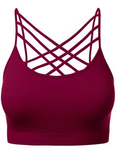 PRICES MAY VARY. Stylish Design: Embrace comfort and style with our spaghetti strap wirefree sports bralette featuring a trendy criss-cross design on the front. Designed without pads, it offers a sleek silhouette that's both cute and sexy, perfect for any occasion Versatile Wear: Whether you're hitting the gym, lounging at home, or going out with friends, this bralette is your go-to choice. Its versatile design makes it suitable for everyday wear, ensuring you stay comfortable and supported thro Women's Sports, Everyday Bra, Women's Shapewear, Bralette Tops, Womens Bras, Signature Style, Shapewear, Sports Women, Women Lingerie