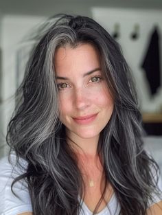 Salt And Pepper Hair Color Ideas, Salt And Pepper Hair Color, Pepper Hair Color, Salt Pepper Hair, Trendy Hair Color Ideas, Tattoo And Meaning, Hair Ideas For Women, Gray Blending