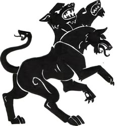 a black and white drawing of two lions