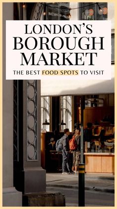 london's borough market, the best food spots to visit cover art print on canvas