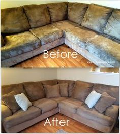 a couch that has been cleaned and is in the process of being upholstered