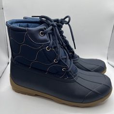 What You See Is What You Are Receiving Any Questions Feel Free To Ask Before Buying Buy It Now Is Immediate Duck Boot, Duck Boots, Sperry Shoes, Sperrys, Kids Shoes, Shoe Boots, Navy Blue, Navy, Boots