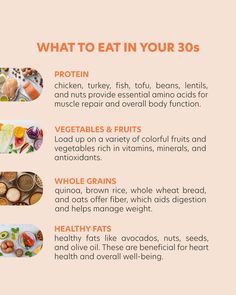 It's no secret after your 30s you should be taking more care of your body. Here is a group of foods to include in your diet with how they help your body🙌  . . . #hotvita #healthyrecipeideas #weightlossjourney2024 #strongnotskinny #naturalingredients Whole Wheat Bread, Colorful Fruit, Dream Girl, Healthy Tips, Healthy Fats, Healthy Body, Amino Acids, A Group