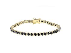 "14K Gold Black Onyx Tennis Bracelet for Women Black Diamond Bracelet Onyx Bracelet Mothers Day Gift, Gift for Her Gift for Mom, Onyx Jewelry Silver tennis bracelet Gold plated giving the bracelet a bright finish and tarnish resistant Using the best Black Onyx  *  Stone - Black Onyx * Type: Simulated Black Diamond * Shape: Round * Size: 4mm   *  plated:- Gold plated / Silver  * Metal: 925 Sterling Silver * Gemstone Name: Black Onyx SHIPPING DETAILS : ✦ Shipped via : USPS ✦ Production time : 10-12 days ✦ Delivery time : 7-8 days ✦ Expedited shipping : Available ✦ Expedited shipping service : UPS ✦ Expedited shipping time : 5 days ✦ Expedited shipping cost : 70$ we ship via DHL eCommerce it take 3 to 4 weeks if you need fast delivery please inform me\" Estimated Shipping Duration North Ameri Black Round Gold Bracelet As Gift, Black Gold Round Bracelet As Gift, Formal Black Gold Bracelet, Formal Black Bangle Gold Bracelet, Formal Black Gold Bangle Bracelet, Black Jubilee Tennis Bracelet For Gift, Black Jubilee Tennis Bracelet Gift, Black Round Bracelet For Formal Occasions, Adjustable Black Tennis Bracelet As Gift