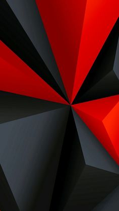 an abstract black and red background with diagonal shapes in the center, including one large triangle