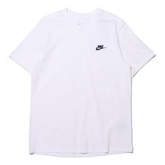 Nike Tee White T-shirt White Nike T-shirt, White Nike T Shirt, Nike Clothes Mens, Casual Embroidery, Clothing Wishlist, Athletic Clothes, T Shirt Png, Nike Shirt, Nike Tee